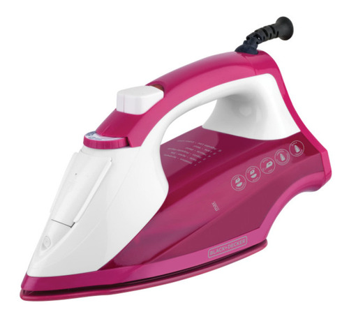 Plancha De Vapor Black And Decker Ir1850 1200 W Rosado