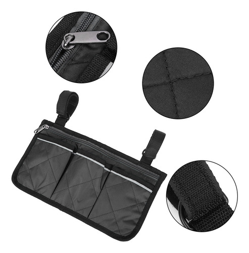 Bolsa De Almacenamiento Black Walker Para Silla De Ruedas Mu