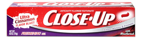 Pasta De Dientes Close-up Anticaries Fluoruro Gel Canela 180