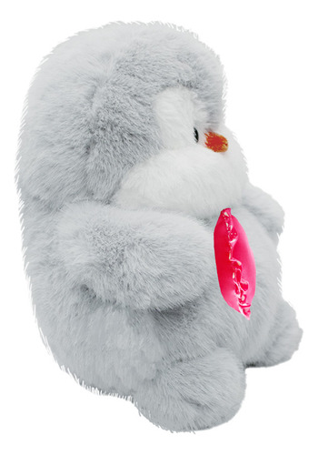 Peluche De San Valentin Pingüino Con Corazon Te Amo Color Te Quiero Rosa