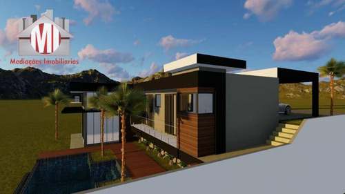 Belíssima Casa De Campo Em Fase De Construção, Com 2 Dormitórios, Piscina, Linda Vista, À Venda, 1000 M² Por R$ 450.000 - Zona Rural - Pinhalzinho/sp - Ch0846