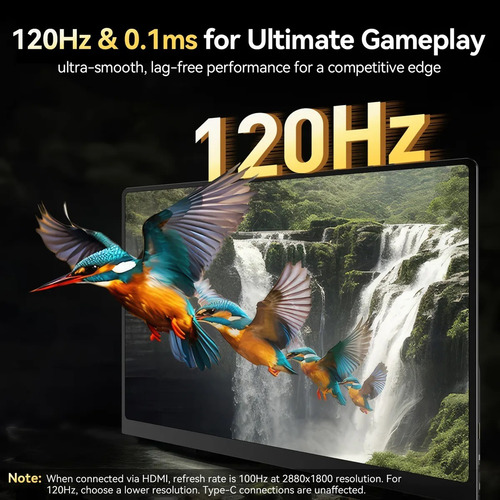 Monitor Portátil Uperfect 16 3k Oled 120hz 2880x1800 Preto