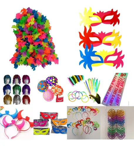 comprar Combo Cotillon Luminoso Y Fluor Para 100 Invitados