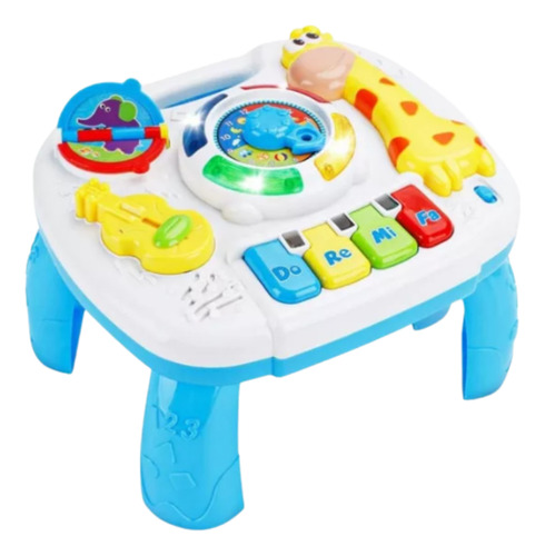 Mesa Didactica Musical Jirafa Zippy Toys Blanco/azul