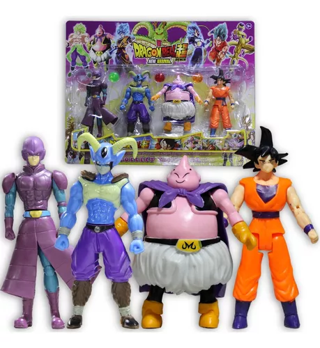 Cartela C/5 Bonecos Dragon Ball Z Goku Majin Boo Freeza Cell