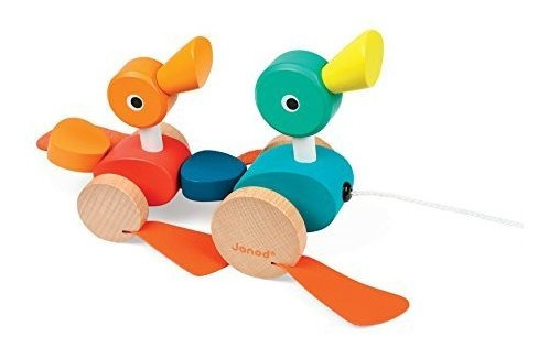 Janod Duck Family Pull Along Toy 