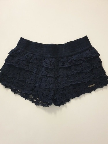 Short Volados Calados Mujer Abercrombie Talle Xs