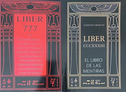 X2 Liber 777 + Libro De Las Mentiras Crowley 