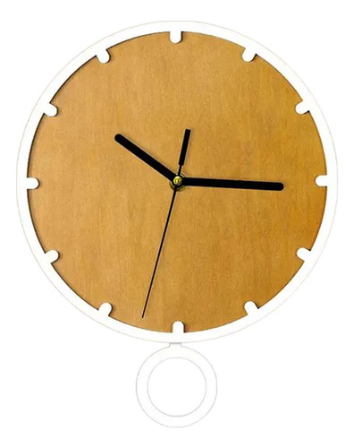 Reloj De Pared Con Péndulo Adorno Decorativo Adorno Marrón