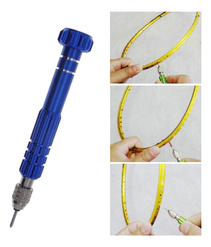 3 Punzón De Ajuste De Herramienta De Cuerda De Raqueta Azul