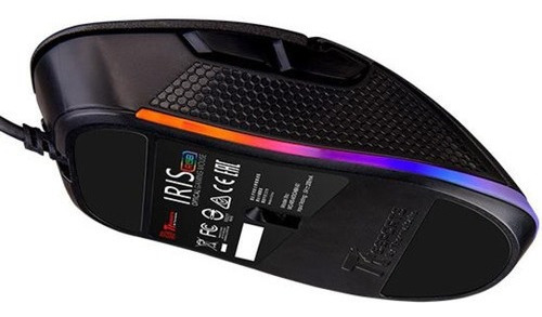 Imagen 3 de 7 de Mouse De Juego Thermaltake Ttesports Iris Rgb 5000 Dpi Color Negro