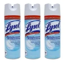 Comprar Lysol Desinfectante Spray Elimina 99.9% Germenes 3 Pack