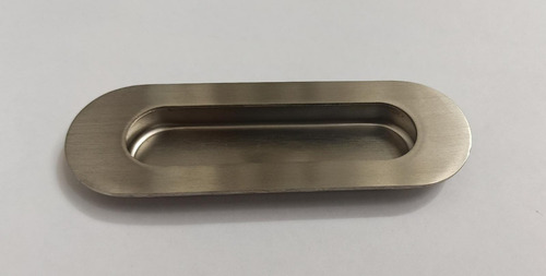 Imagen 3 de 7 de Tirador Cubeta Oval 120 X40mm Embutir Delta Acero Inoxidable
