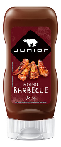 Molho Barbecue Junior Defumado Para Lanches 380g - 3 Frascos