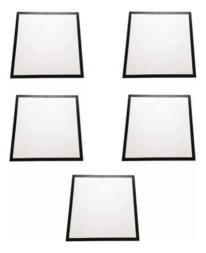 Foco Led 48w Negro 60x60 Cm Cielo Americano Luz Cálida X5