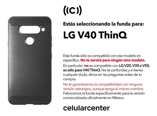 Funda Premium V40 Thinq Cover Case Protector Thin Q Think