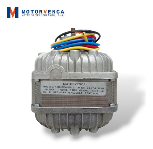 Motor Ventilador 37w 220v 1625rpm Motorvenca Rev8106