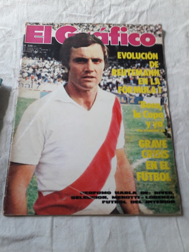 El Grafico N° 2991 Año 1977 River, Perfumo, Boca, Reutemann