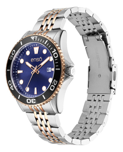 Reloj De Pulsera Enso Para Caballero Ew1068g2 Acero