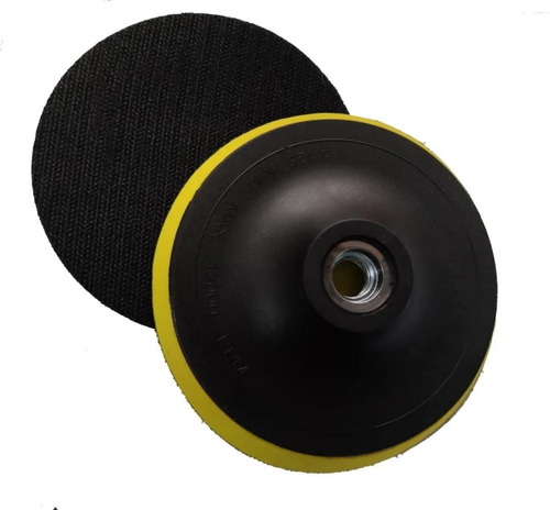 Suporte Lixa Boina Velcro 115mm Para Esmerilhadeira Rosca