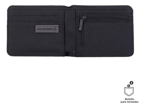 Billetera Falangero Con Rfid Blocker Negra Totto