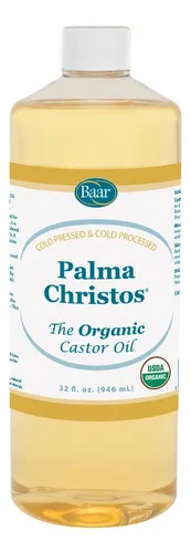 Aceite De Ricino Baar Organic Prensado En Frío 946 Ml Para L