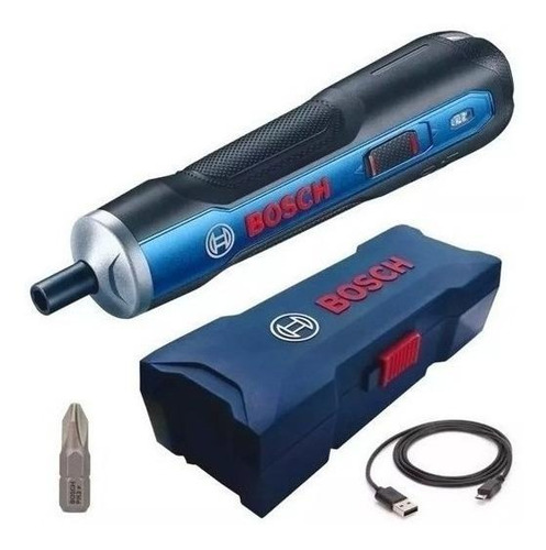 Imagem 3 de 4 de Chave de fenda sem fio Bosch Professional GO 3.6V azul