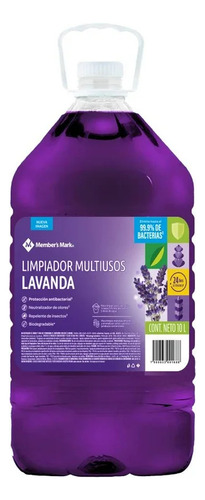 Limpiador De Pisos Aroma Lavanda Member's Mark De 10 Lts