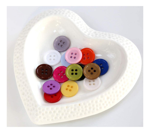 Ganssia Botones De Color Beige De 5/8 Pulgadas (15mm) Par...