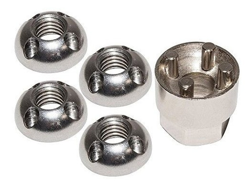 Britpart Tamper Proof M10 Nut Set Compatible With Land Rover