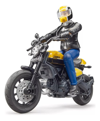 Bruder 63053 Moto Scambler Ducati C/figura Jueguete Orig