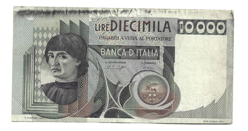 Liquido Excelente Billete De Italia.  10.000 Liras 1976