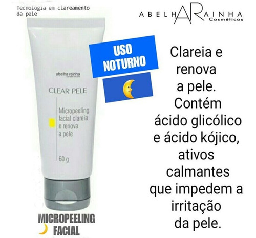 Micropeeling Facial Clareia E Renova A Pele Abelha Rainha Tipo De Pele Mista