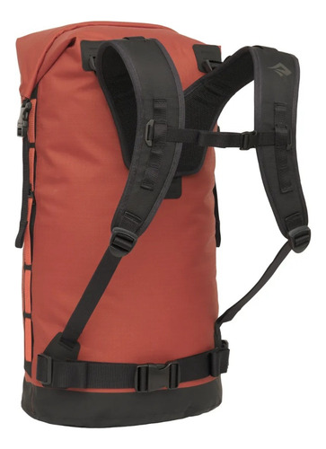 Mochila Sea To Summit Big River Brick Dry 50 l, cor marrom, design de tecido liso