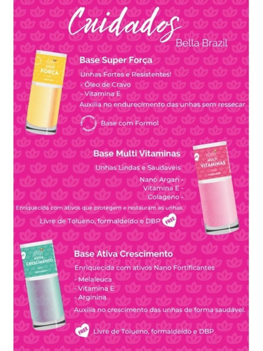 Imagem 7 de 9 de Kit Com 10 Esmaltes Em Gel Bella Brazil Seca Sem Cabine Uv