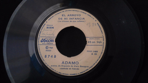 Single Adamo El Arroyo De Mi Infancia