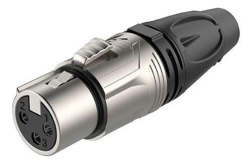 Imagen 1 de 4 de Ficha Xlr Canon Hembra Metalica Roxtone Rx3f