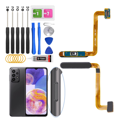 Flex Flexor Sensor De Huella Para Samsung A23 4g A235 Negro