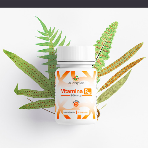 Eudaplen Kit X2 Vitamina B12 500mcg Suplemento 90c 3c