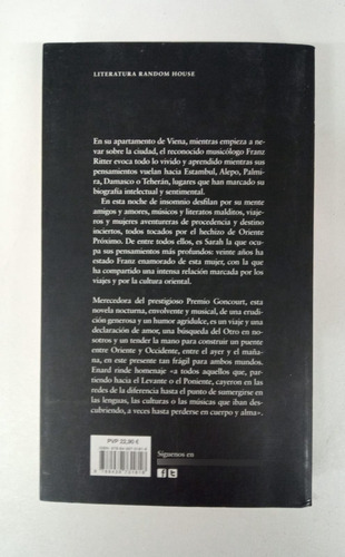 Brujula - Mathias Enard - Random House (Usado)
