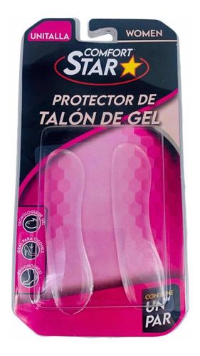 Protector De Talón De Gel Ultra Suave Comfort Star 1 Par