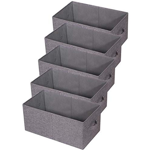 Conjunto De 5 Cajas Organizadoras De Armario Asa, Cesta...