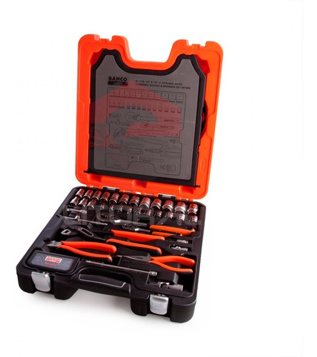 Juego Bahco Llaves Tubo Crique ¼ ½'' Pinza Alicate 81 Piezas