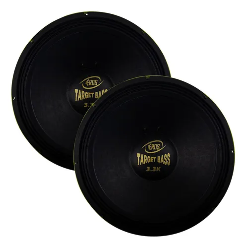 comprar Kit 2 Pçs Woofer 18 Pol Eros 1650 Rms E-18 Target Bass 3.3k