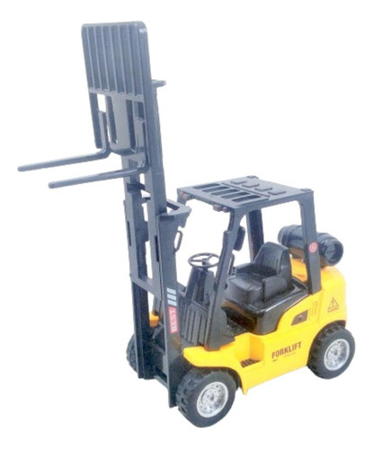 Carretilla elevadora de metal en miniatura con fundición a presión 1:32 color amarillo