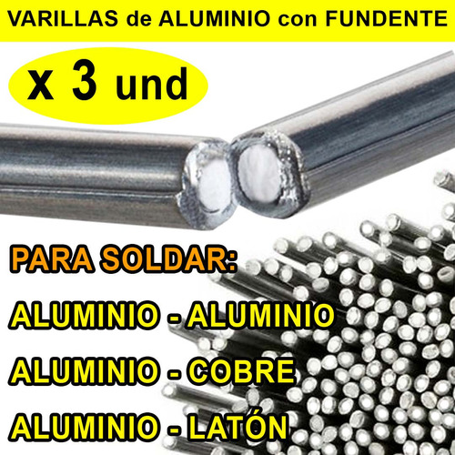 Varilla Aluminio Con Fundente De Baja Temperatura 