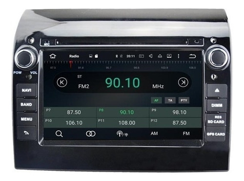 Android 9.0 Dvd Gps Fiat Bravo 2007-2012 Mirror Link Radio