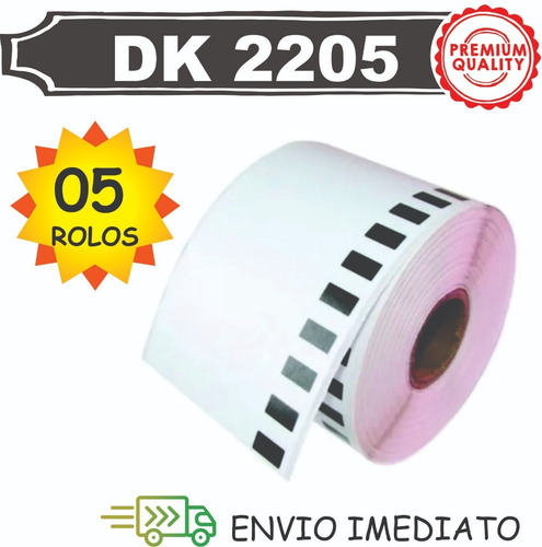 Imagem 1 de 5 de Etiqueta Dk 2205 62x30mt - 05 Rolos