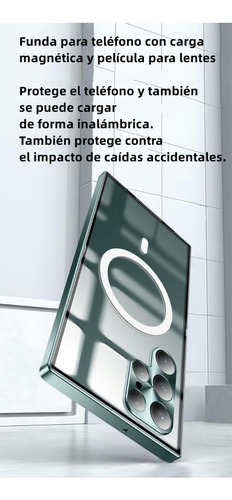 New Carcasa De Carga Inalámbrica Con Bisel Metálico P/samsung