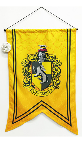 Banderin Hufflepuff Harry Potter Licencia Oficial Amarillo Amarillo